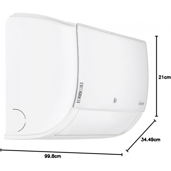  مكيف هواء تبريد 24000 وحدة حرارية بريطانية STD بقوة 3 حصان مع ضاغط عاكس دوال كول، ابيض من LG